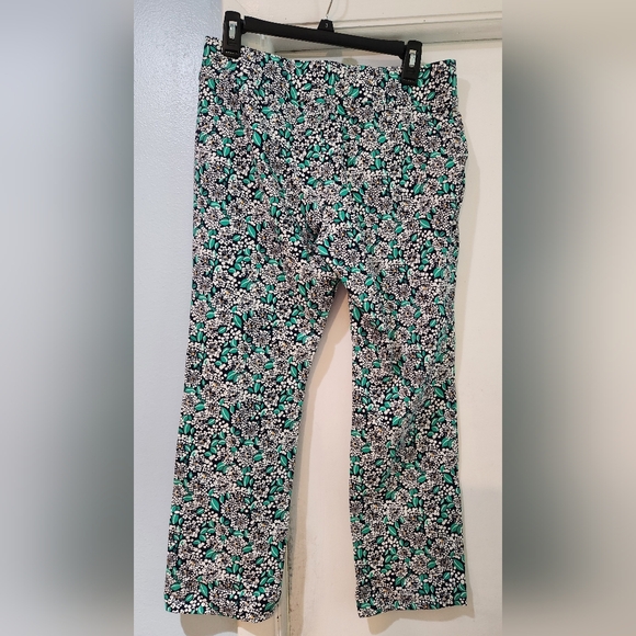 Women's Lands' End Floral Pants, Size M/P - Picture 7 of 9